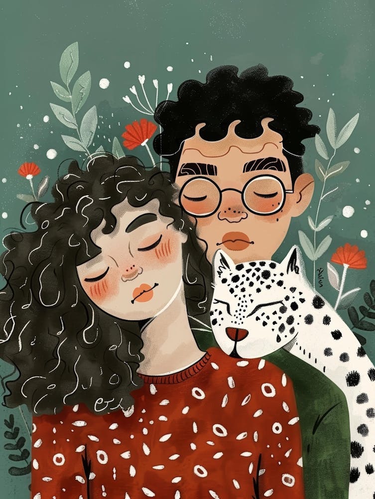 Couple With A Cat