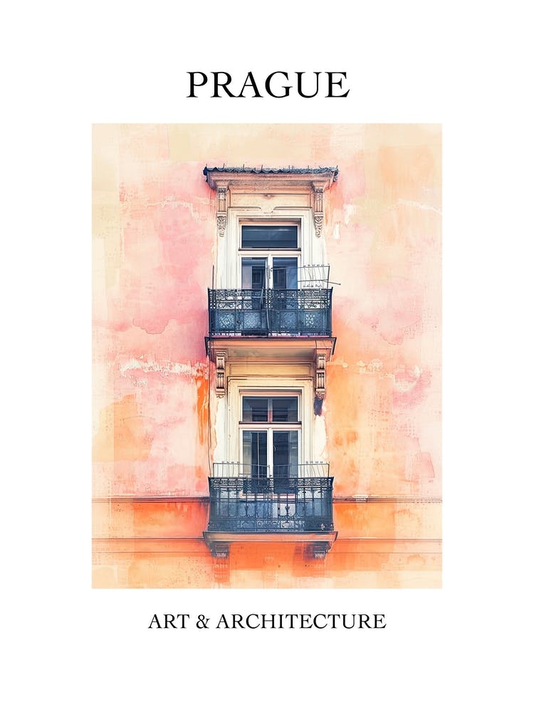 Prag Reise- und Architekturposter 3