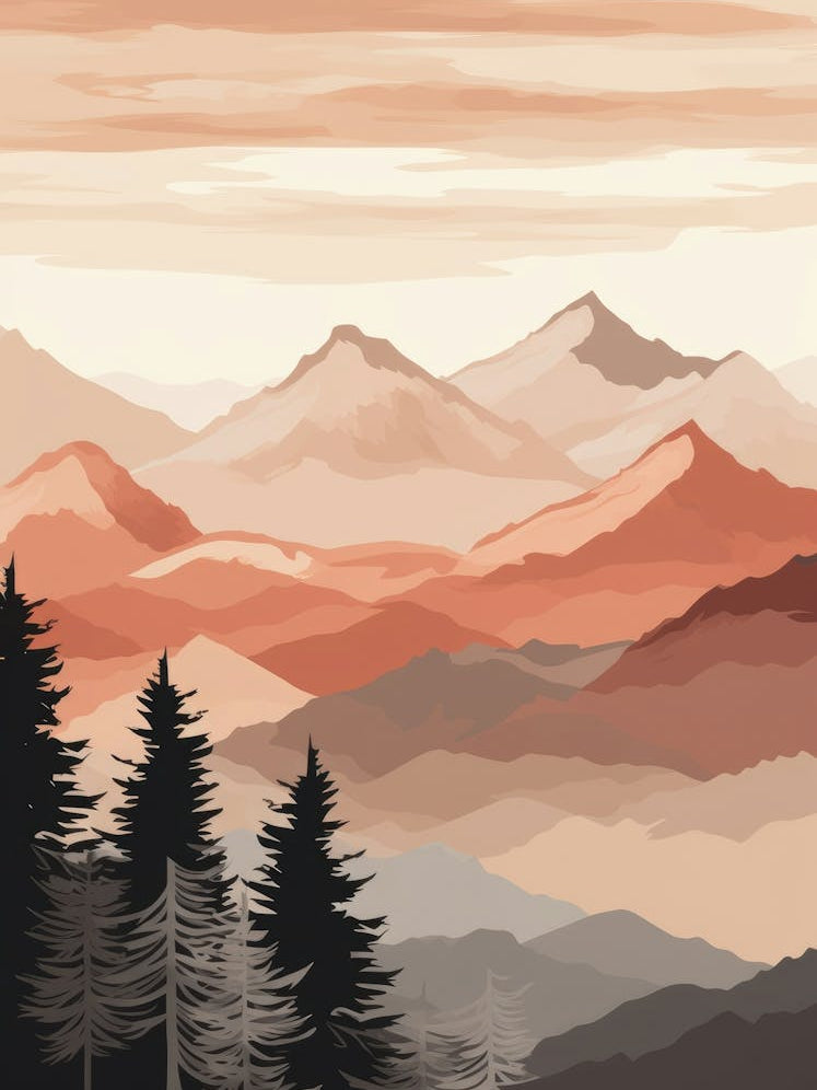 Mountain Landscape Painting