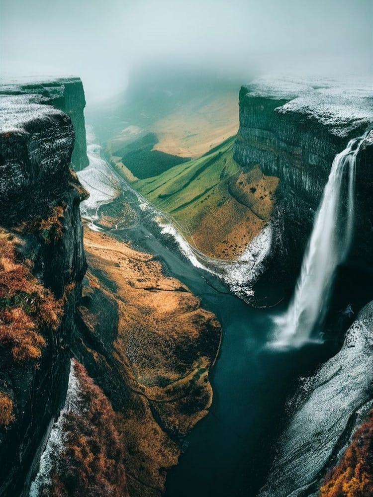 Waterfall In Iceland