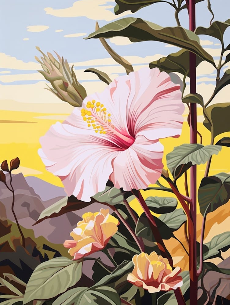 Hibiscus 2 Flower Painting