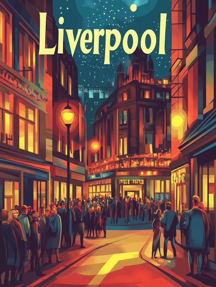 Aihrgdesign A 1970s Inspired Travel Poster For Liverpool 1