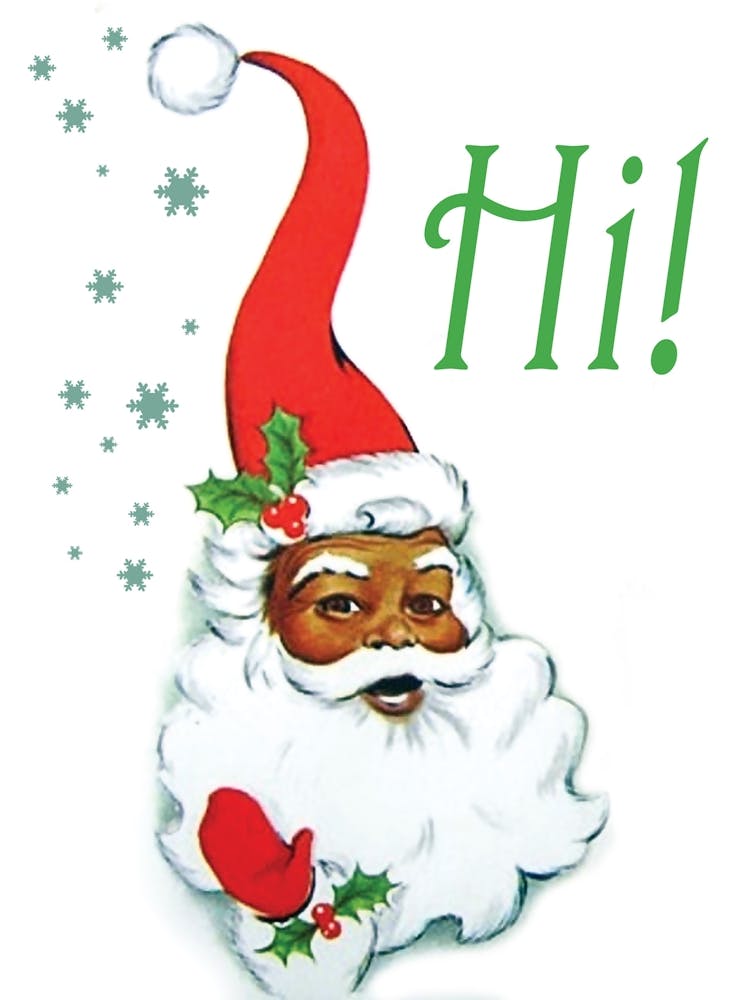 Black Santa Claus Says Hi