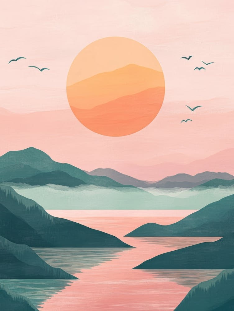 Sunset In The Mountains 39