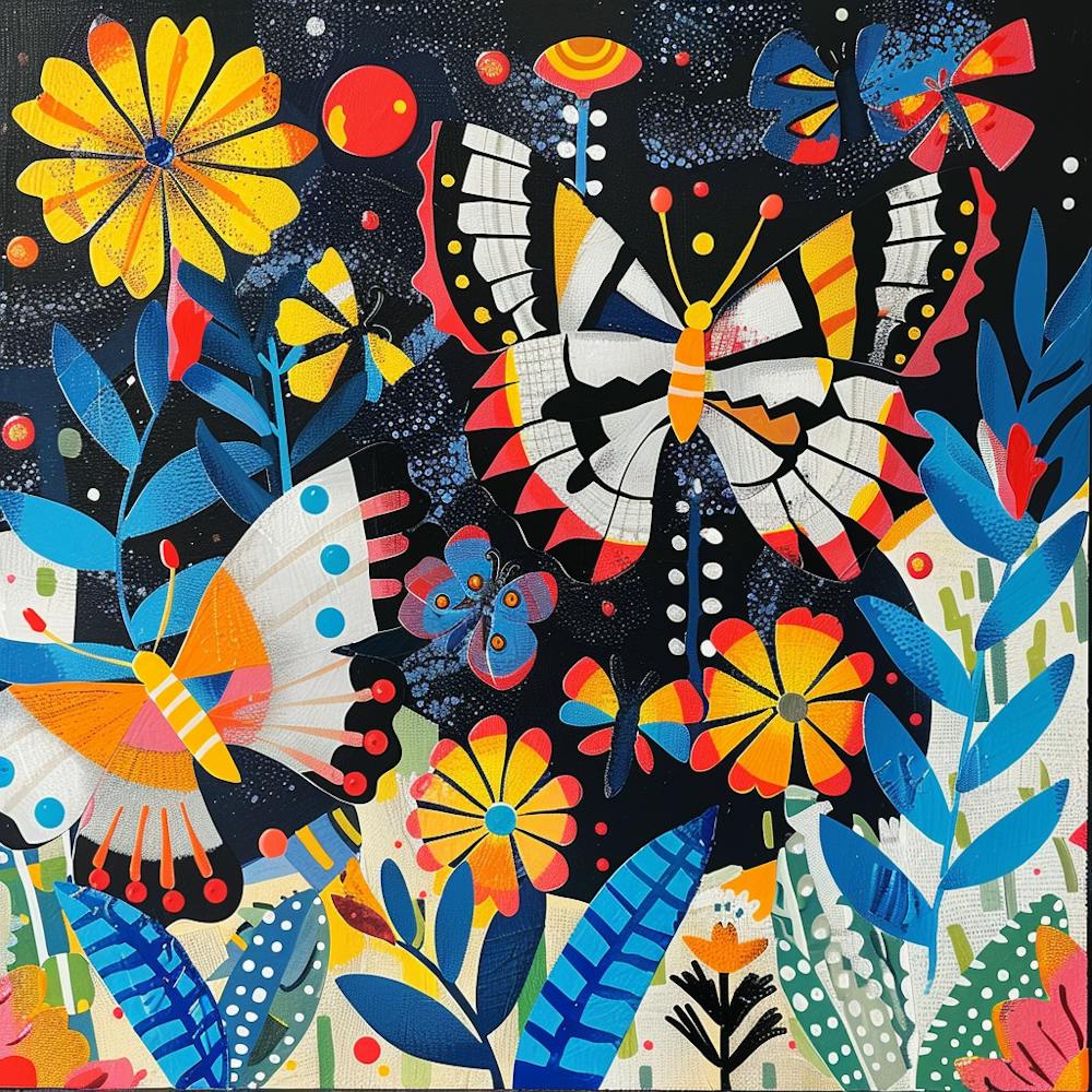 Butterflies in Garden 1