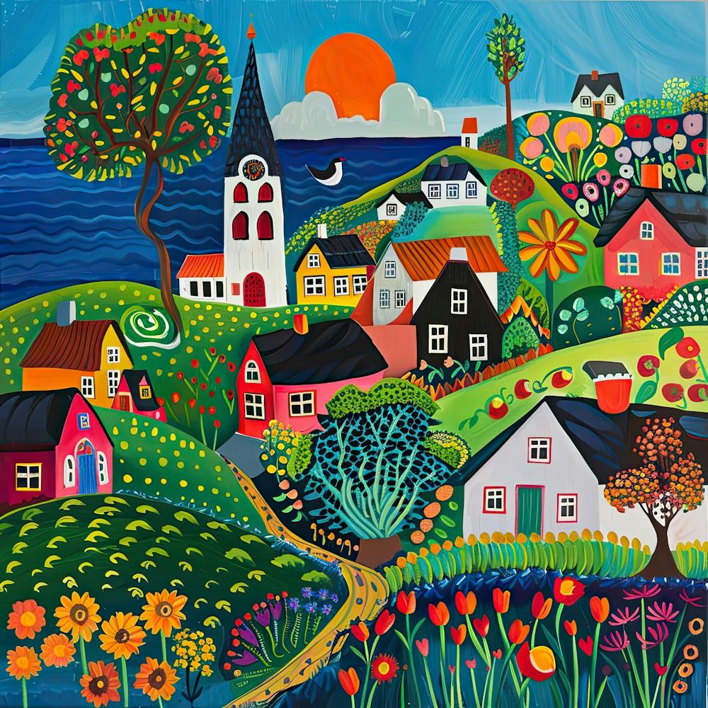 Kids Travel Illustration Denmark 4