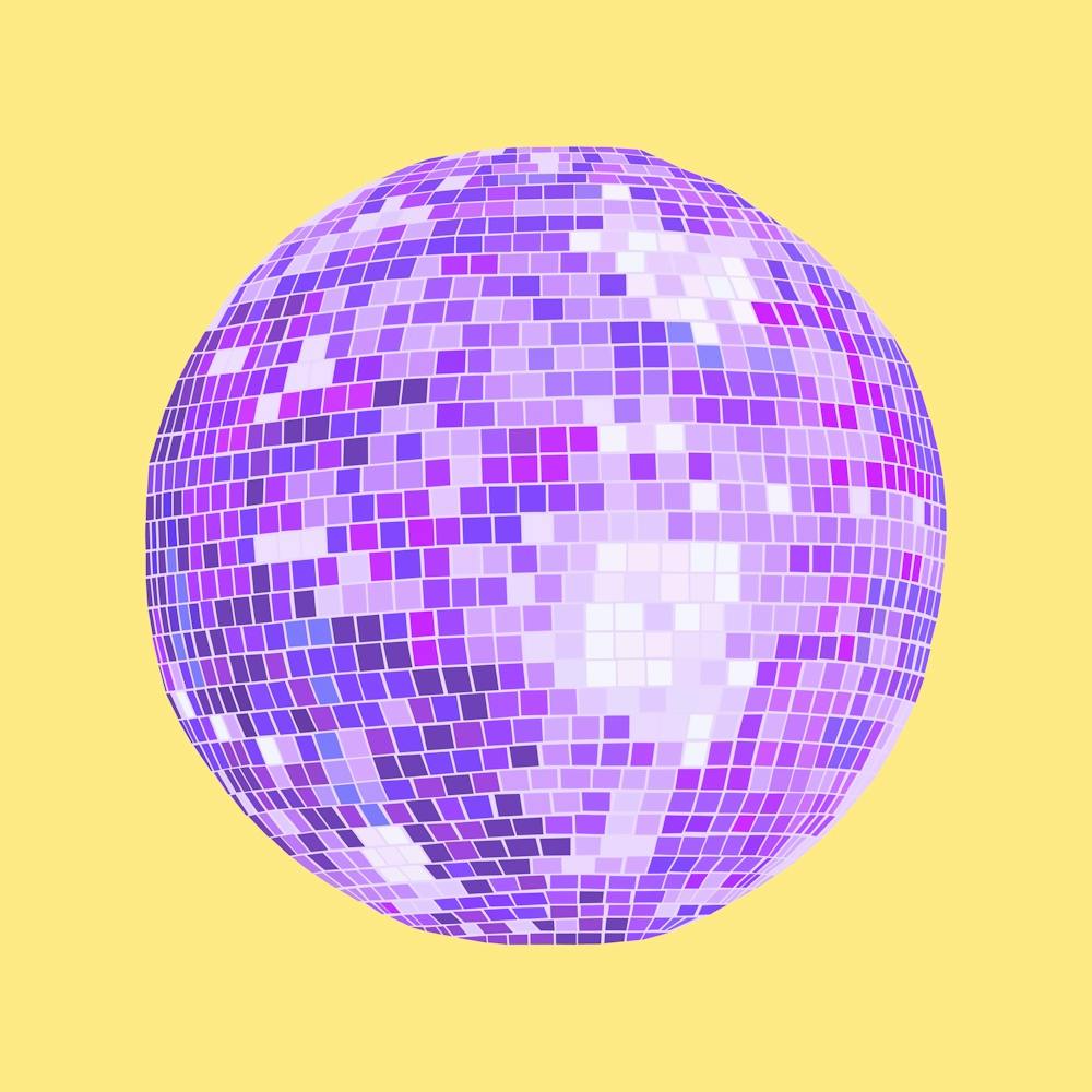 Purple Disco Ball