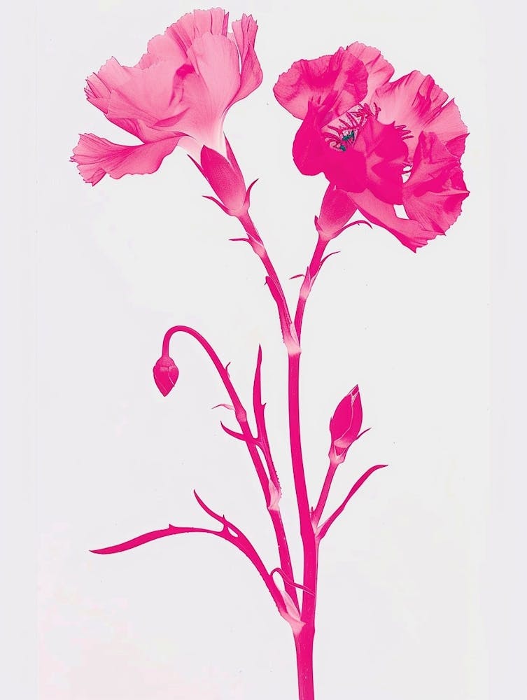Hot Pink Carnations 2