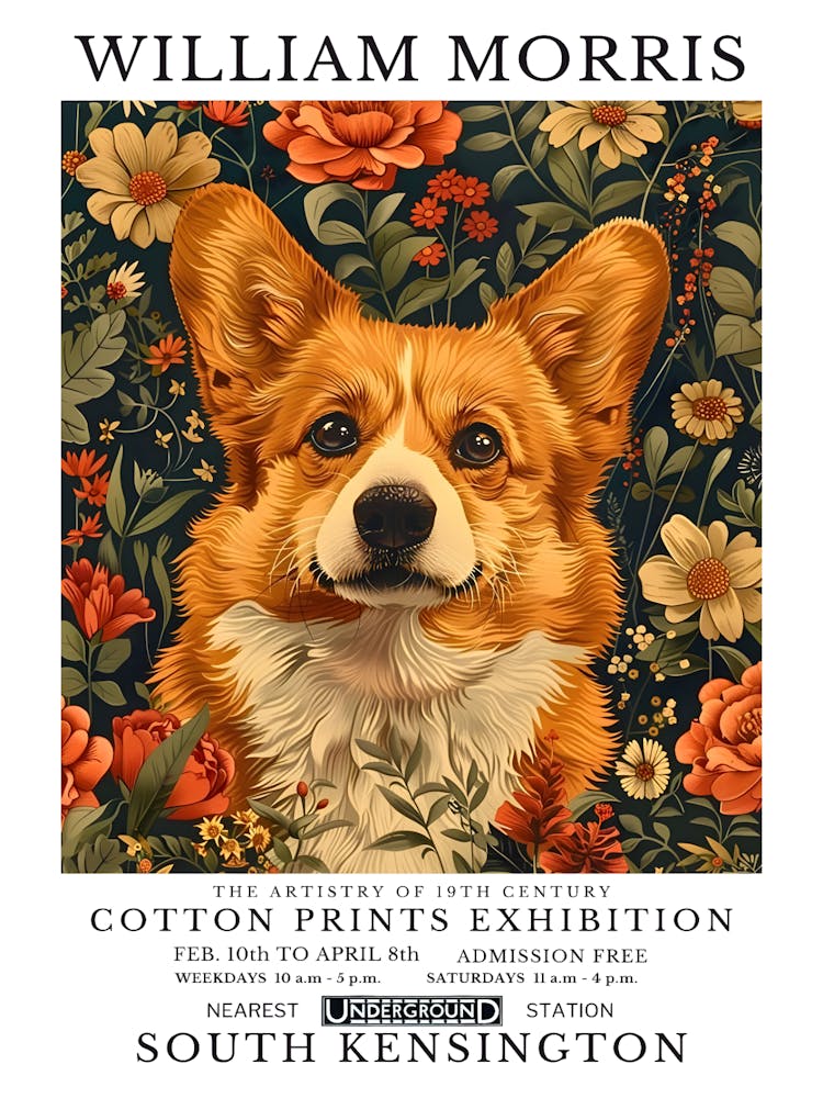 Corgi In Flowers