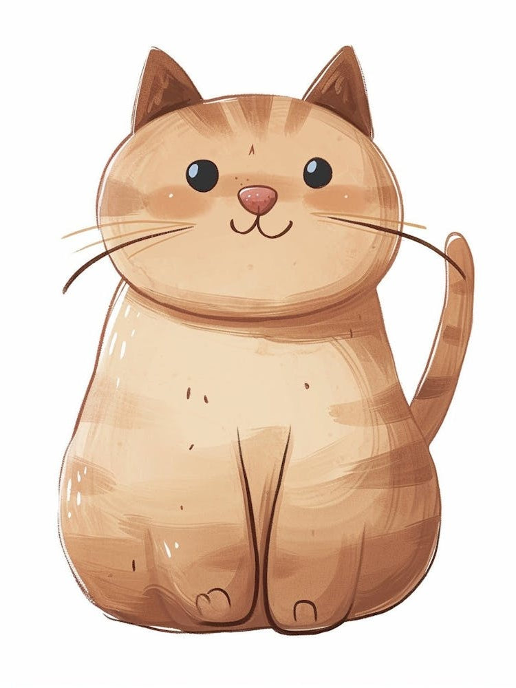 Munchkin Cat Clipart Illustration 3