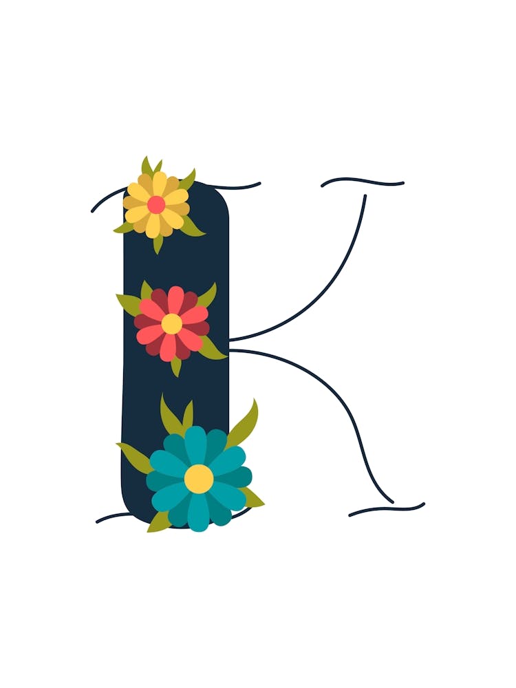 Living Room Floral Letters 11