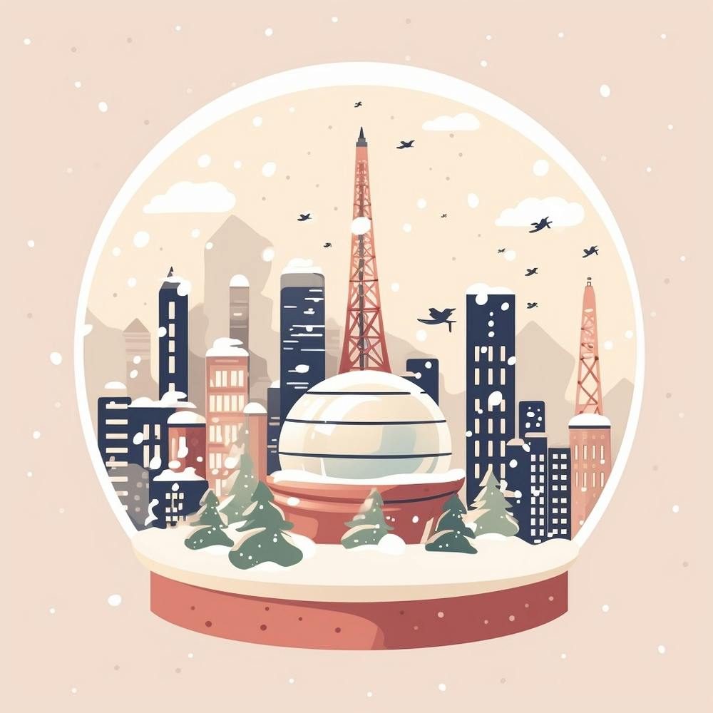 Tokyo Japan 1 Snowglobe