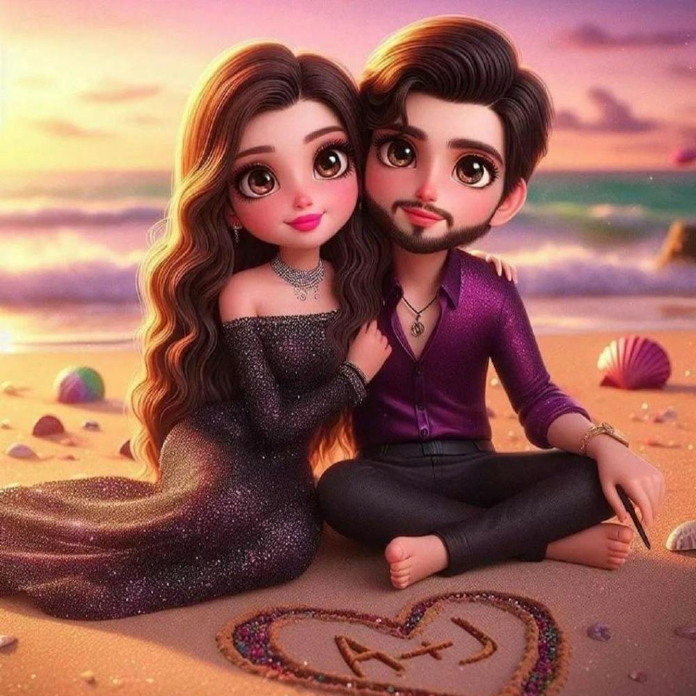 Couple On The Beach 1