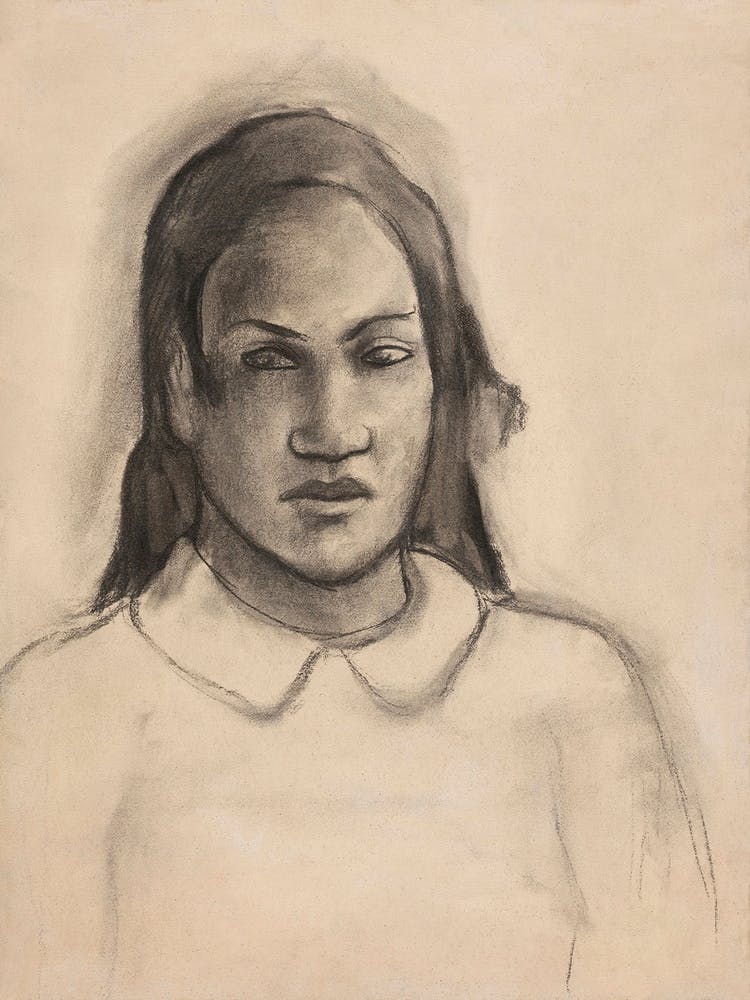 Portrait Of Tehamana, Paul Gauguin