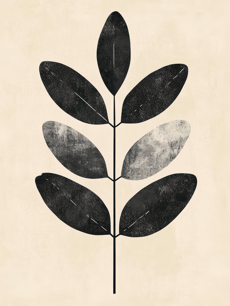 Abstract Leaf Canvas Print 1