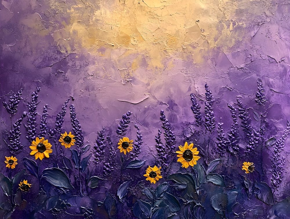 Lavender And Sunflowers 7