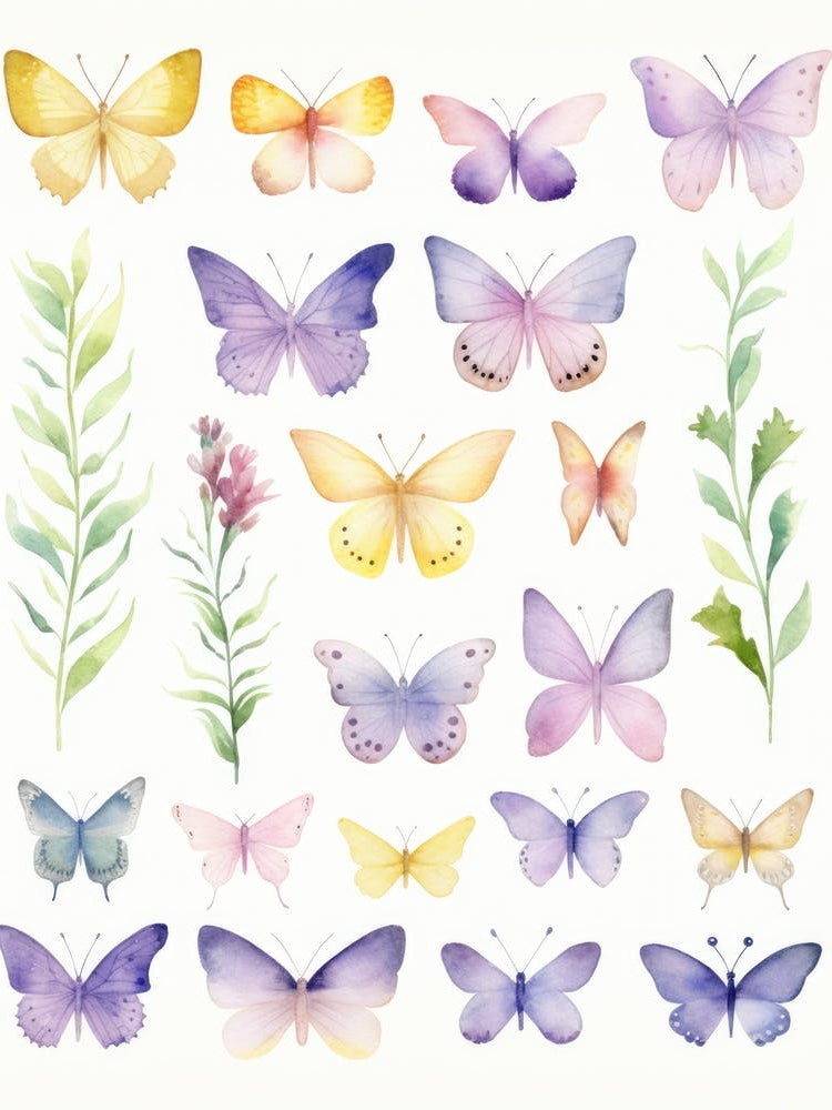 Watercolor Butterflies 5