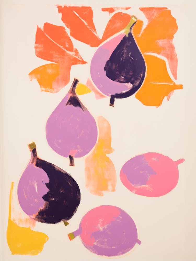 Bright Figs. Acrylic Painting Kitchen