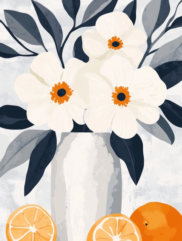 Oranges And Flowers 10