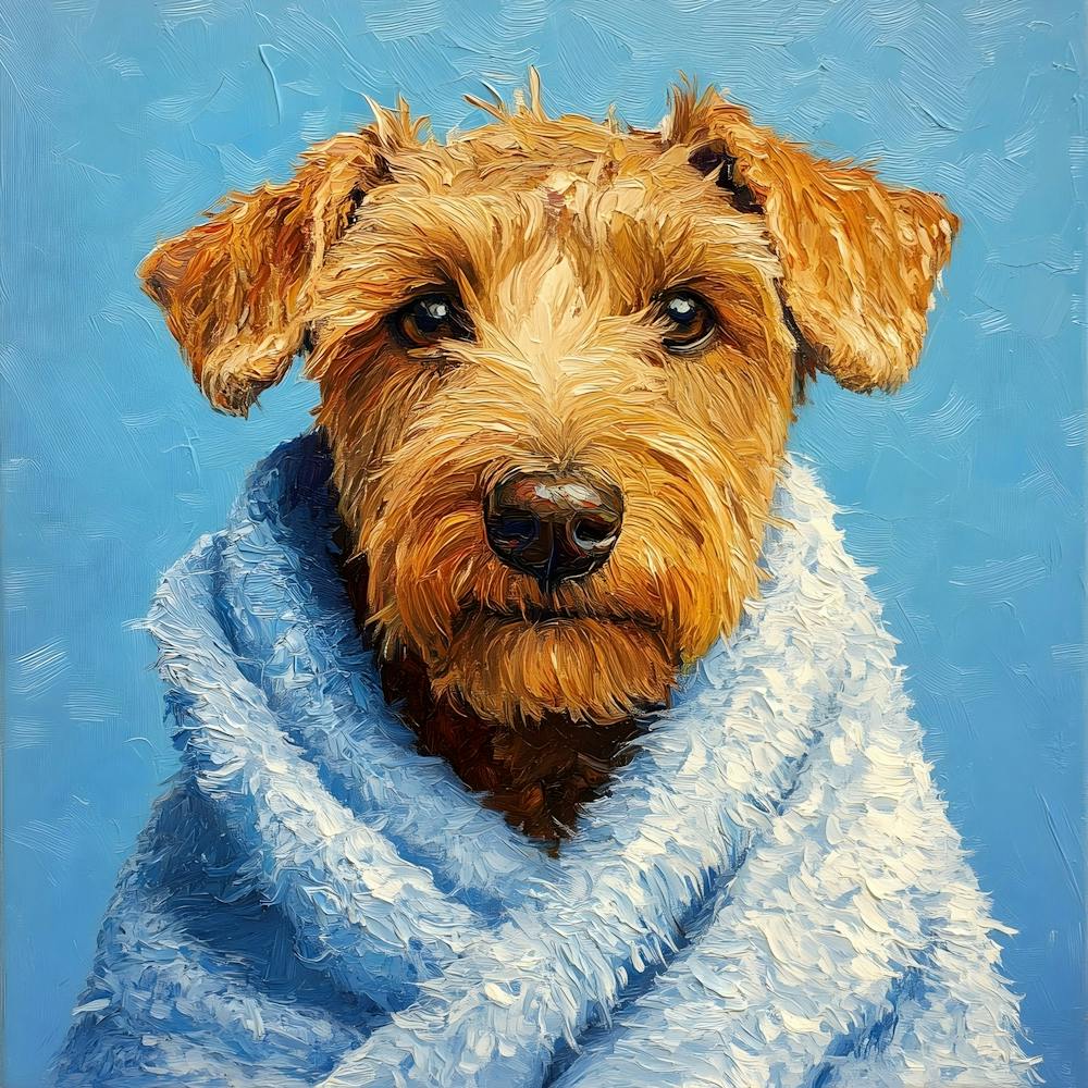 Terrier In Bath Towel 6