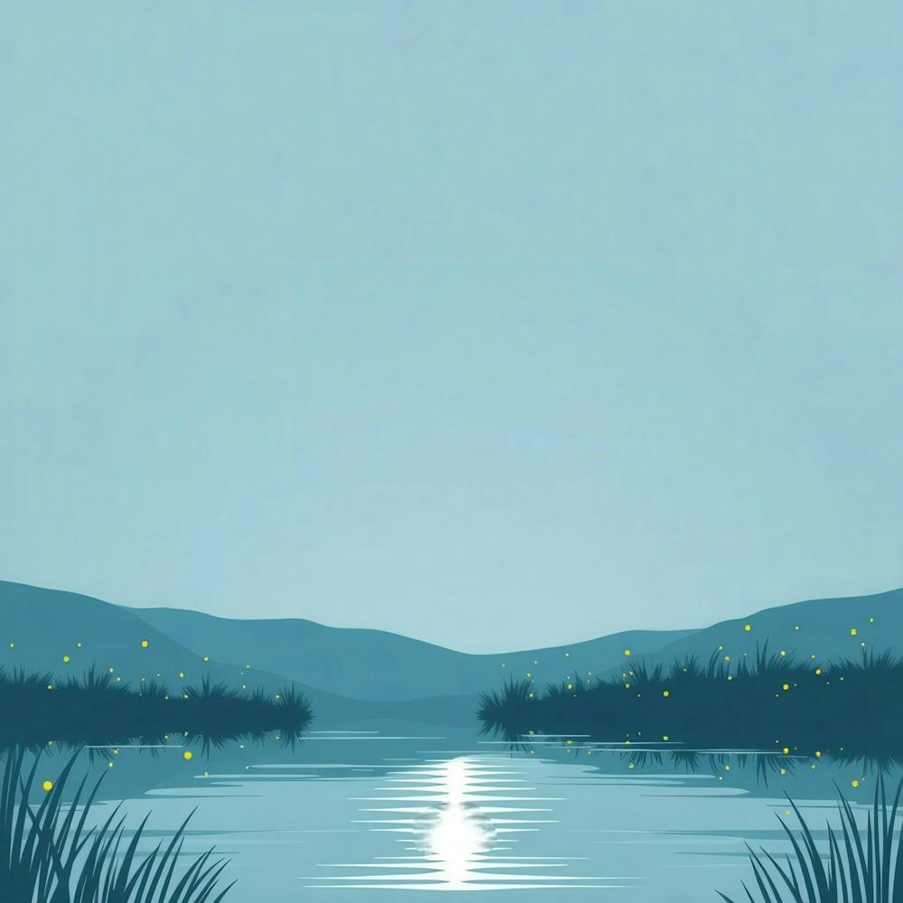 Moonlight Over A Lake