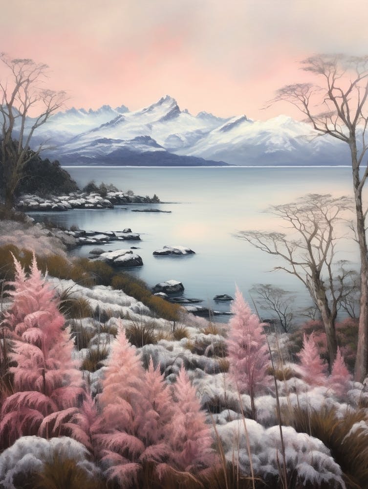 Dreamy Winter Painting Nahuel Huapi National Park Argentina 2