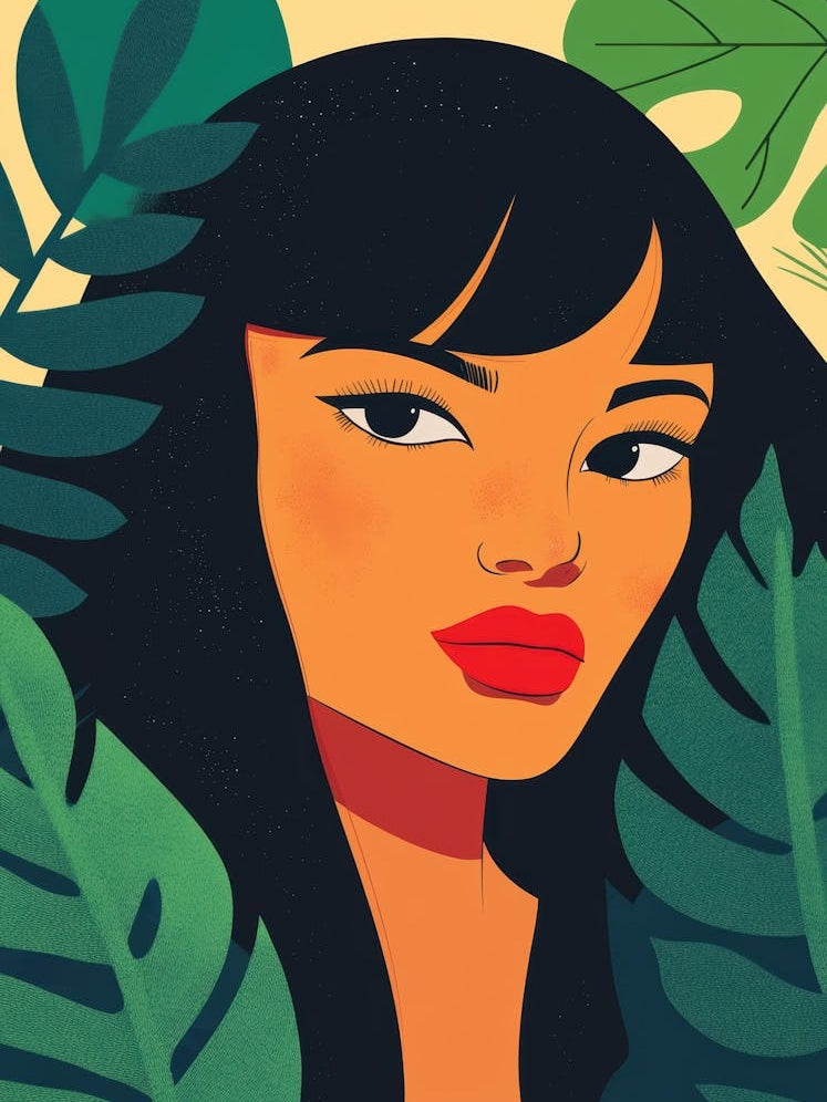 Asian Girl In The Jungle 1