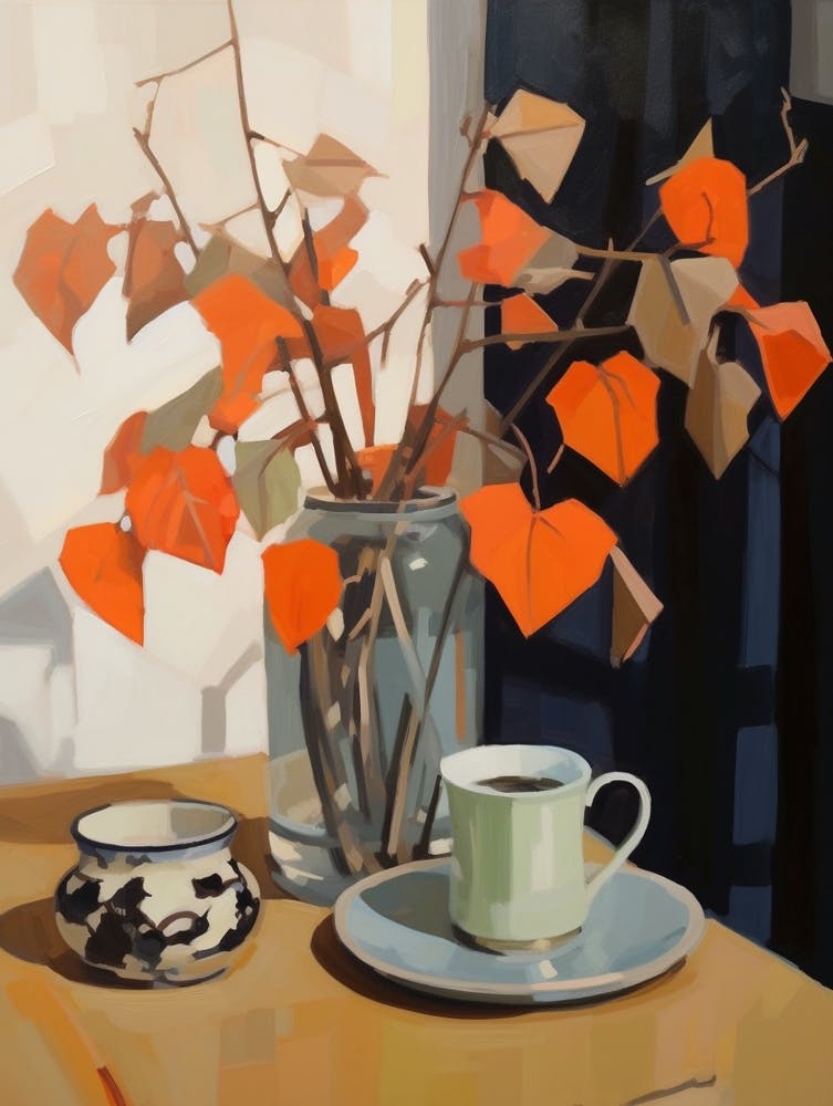 Autumn Kitchen Still Life Painting 1