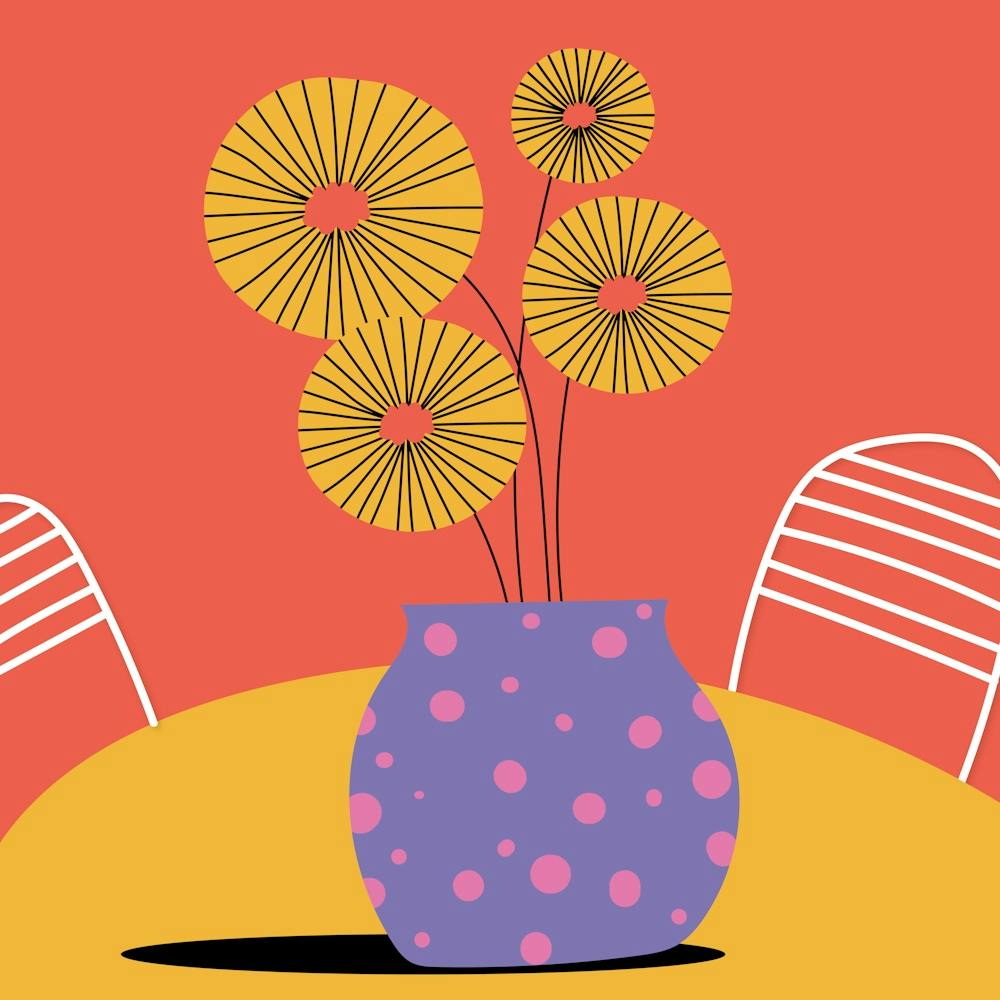 Sonnenblumen Mid Century