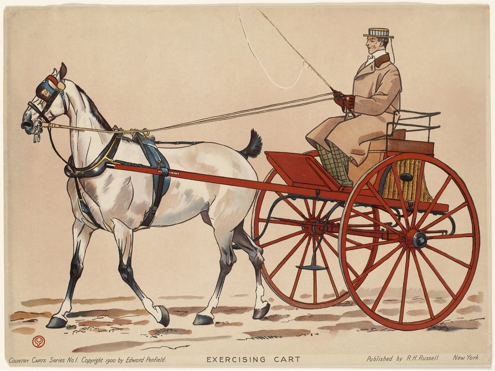 Exercising Cart, Edward Penfield