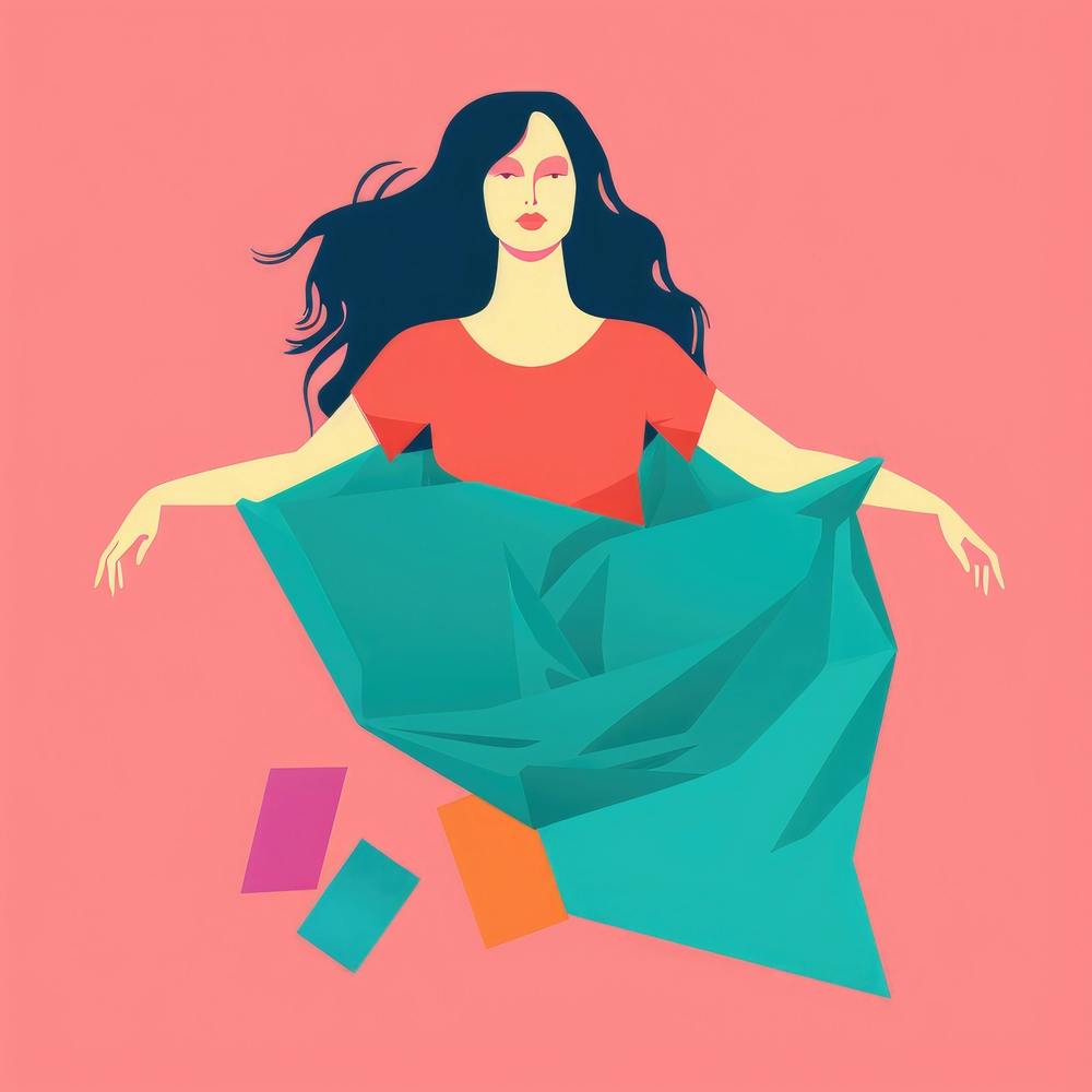Woman In A Blanket