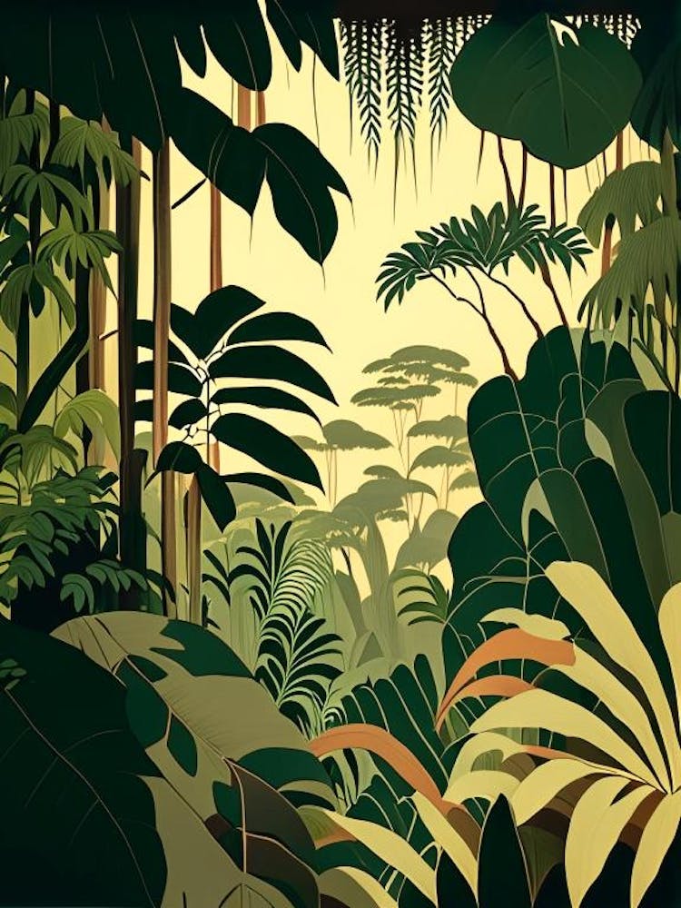 Majestic Jungle 3 Rousseau Inspired