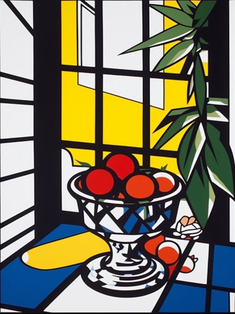 Bourvardia Flower Still Life  3 Pop Art Style