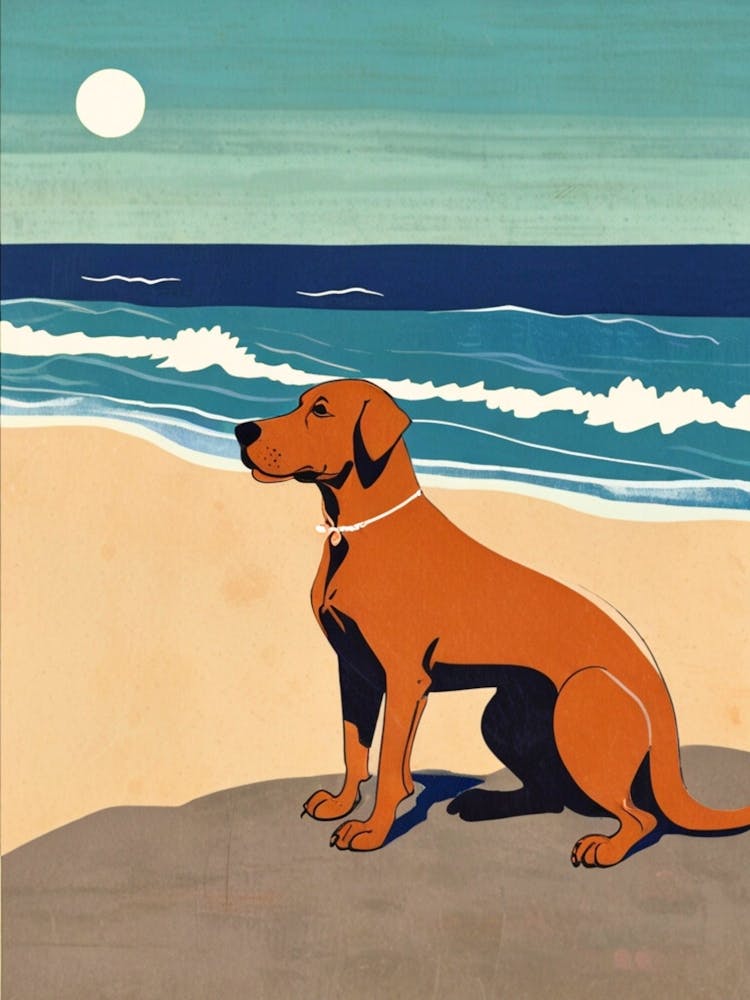 Dog On The Beach