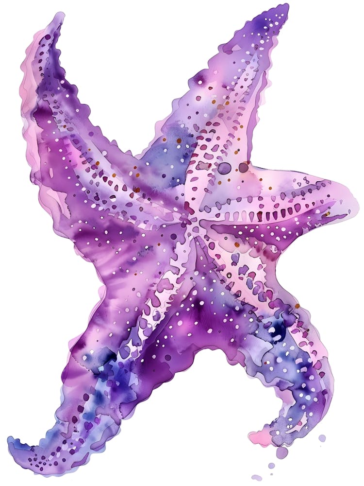 Watercolor Starfish 2