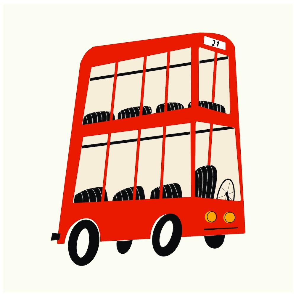 The Good People Company Red Bus Square