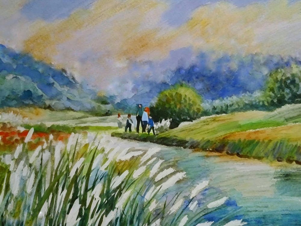 Landscape Painting, Impressionist Painting, Water Color
