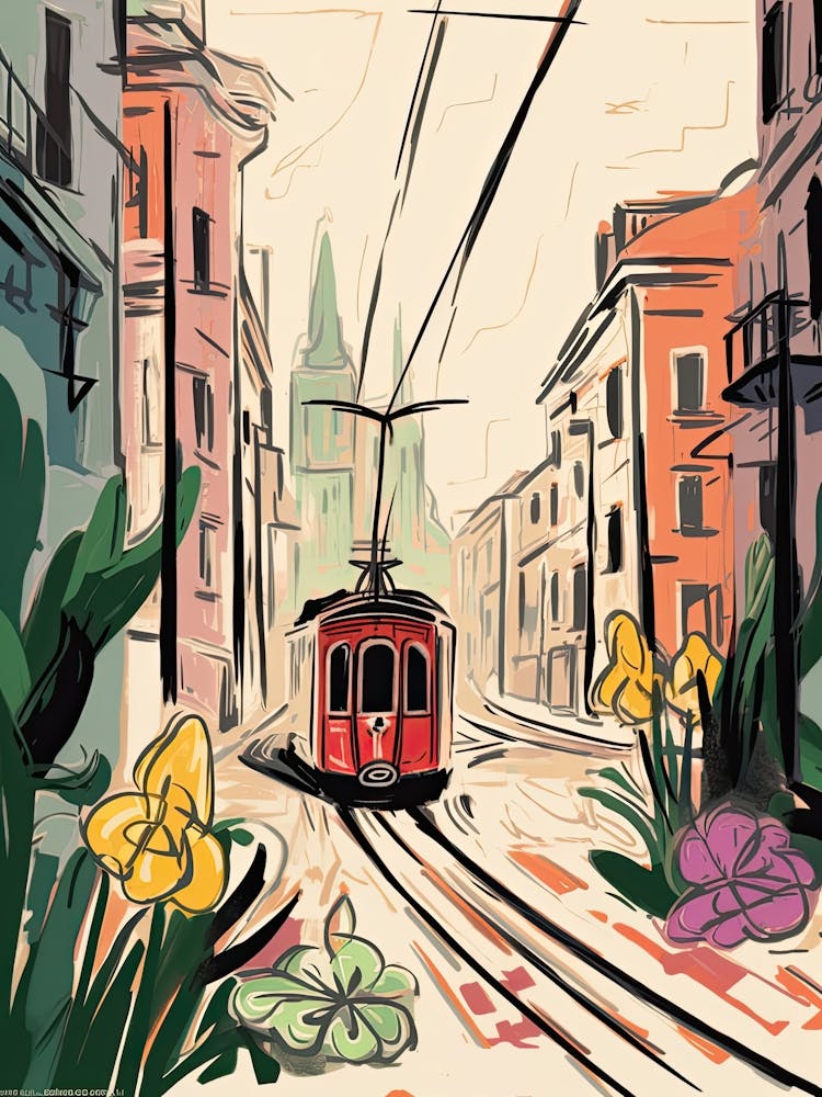 Lisbon, Flower Collage 4