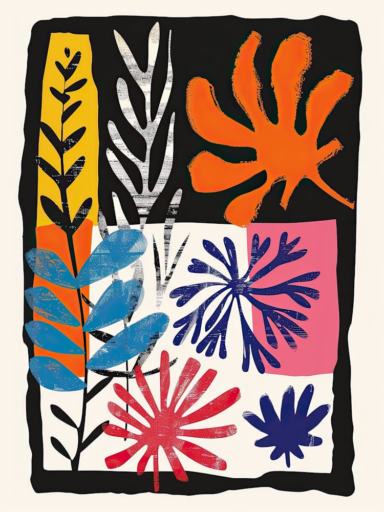 Dreamy Leaves Matisse Style