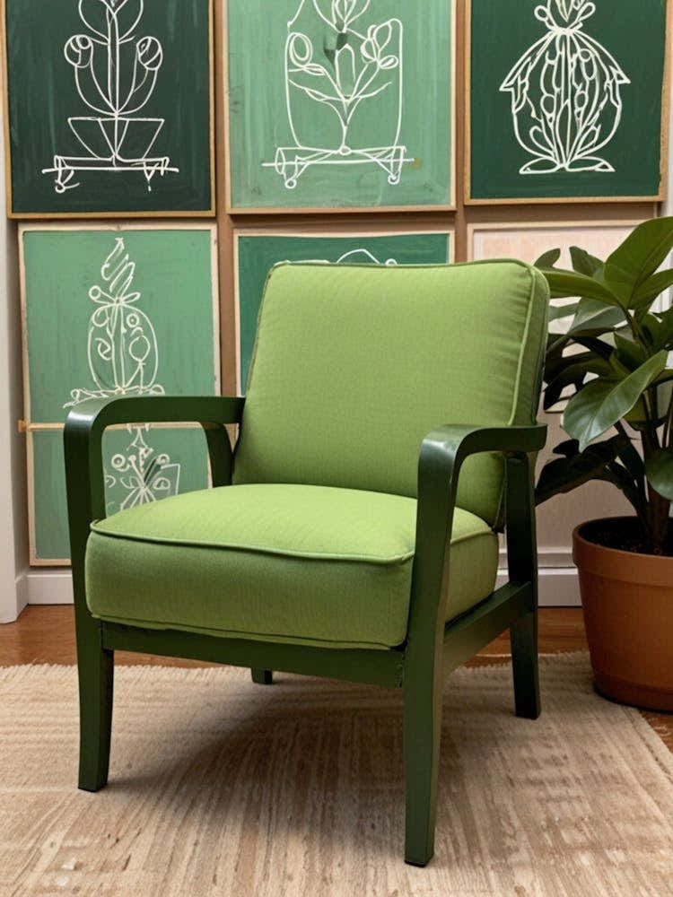 Green Lounge Chair