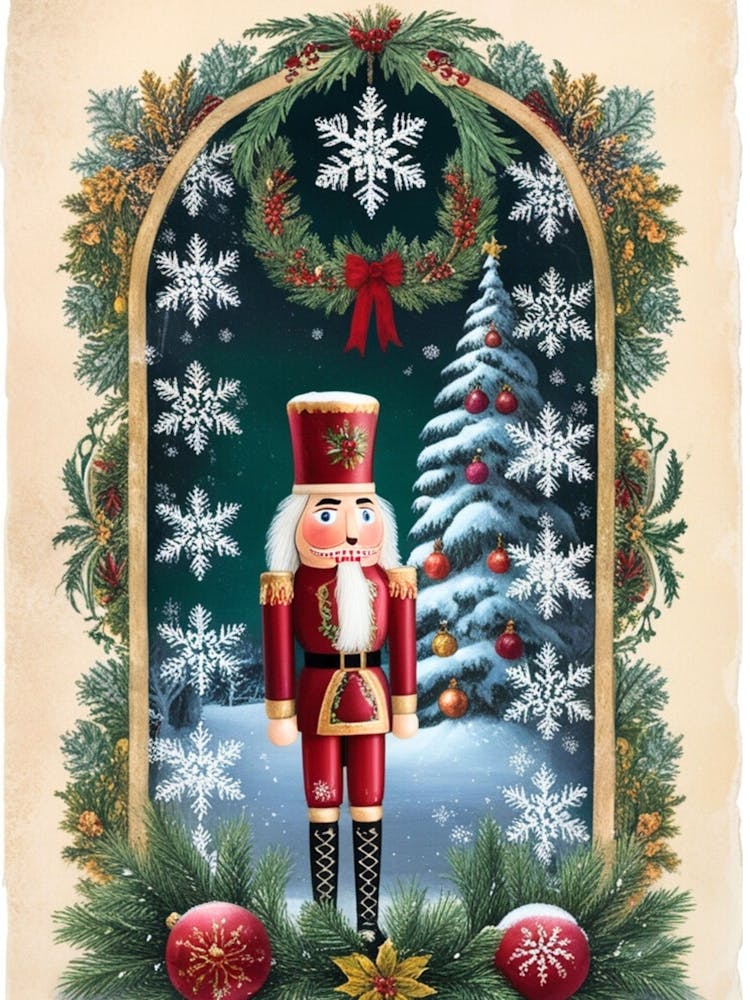 William Morris Weihnachtsnussknacker 1