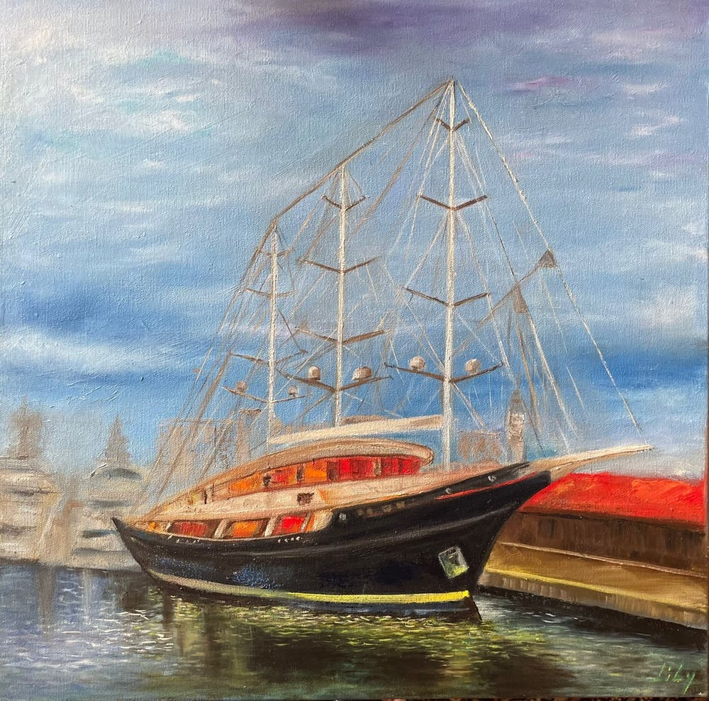 Boat painting from Spain