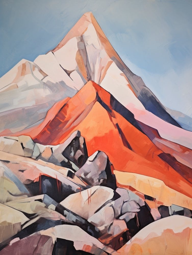 Mount Dickey Usa 1 Mountain Painting