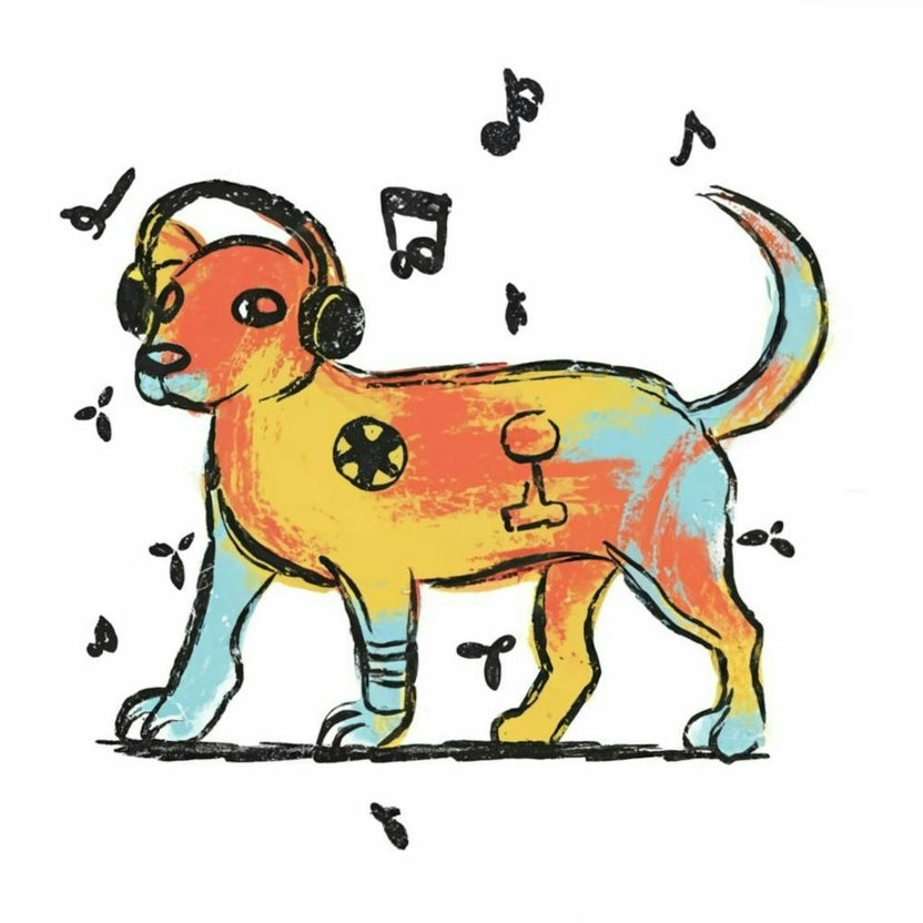 Dog With Headphones 7