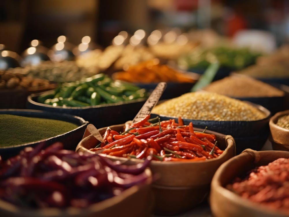 Spices In Bowls