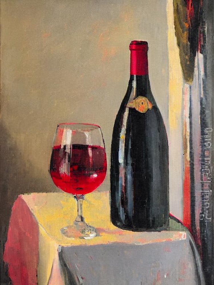 Gamay Rosé 1 Oil Painting Cocktail Poster