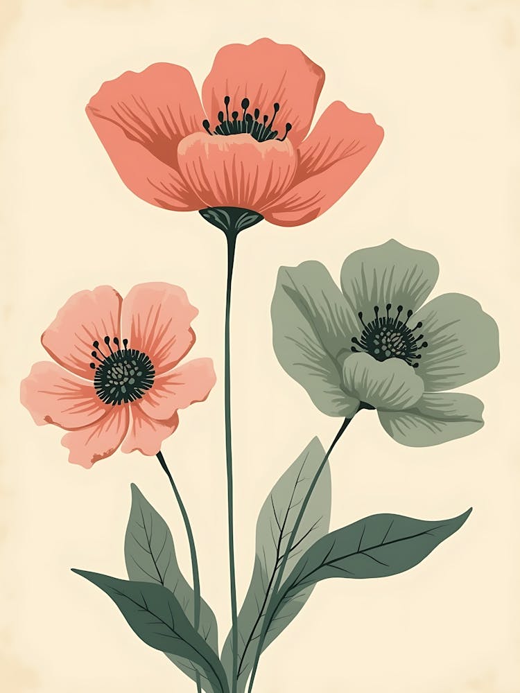 Zeitlose Pastellblumen Elegante Heimdekoration