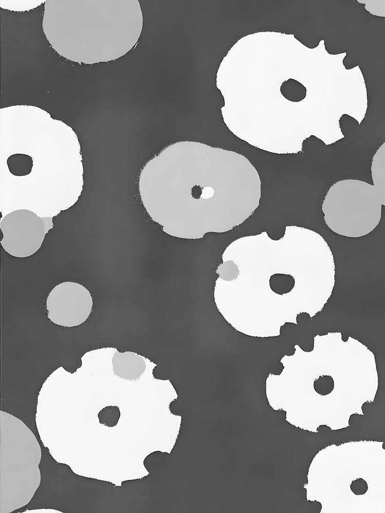 Black And White Dots