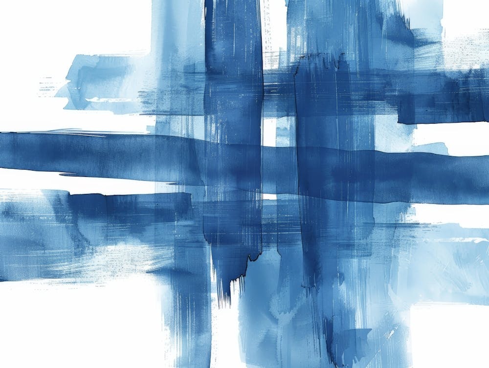 Abstract Blue Canvas Print