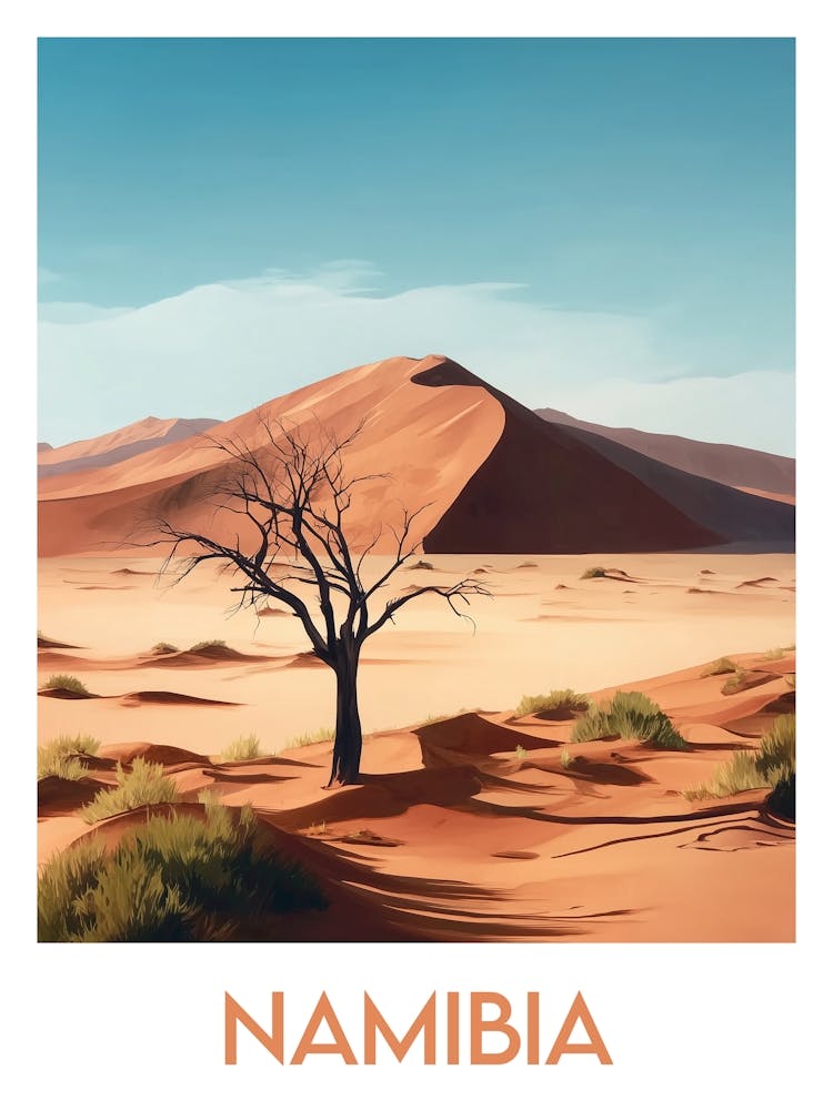 Affiche de voyage Namibia 1